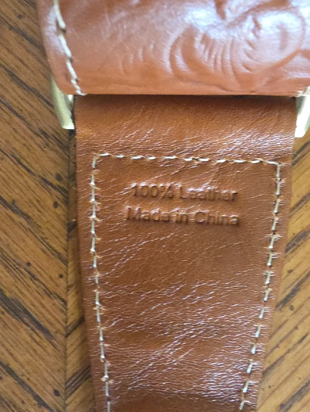 New With Tags! Never Used Strap Happy hand-tooled leather strap by Patricia Nash - Picture 6 of 8